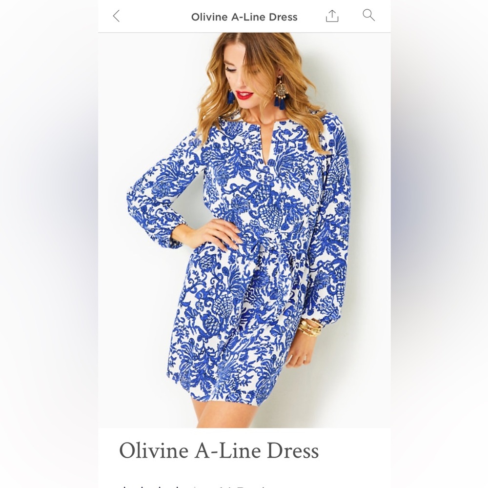 Lilly Pulitzer Olivine Dress in Deeper Coconut Ride with Me